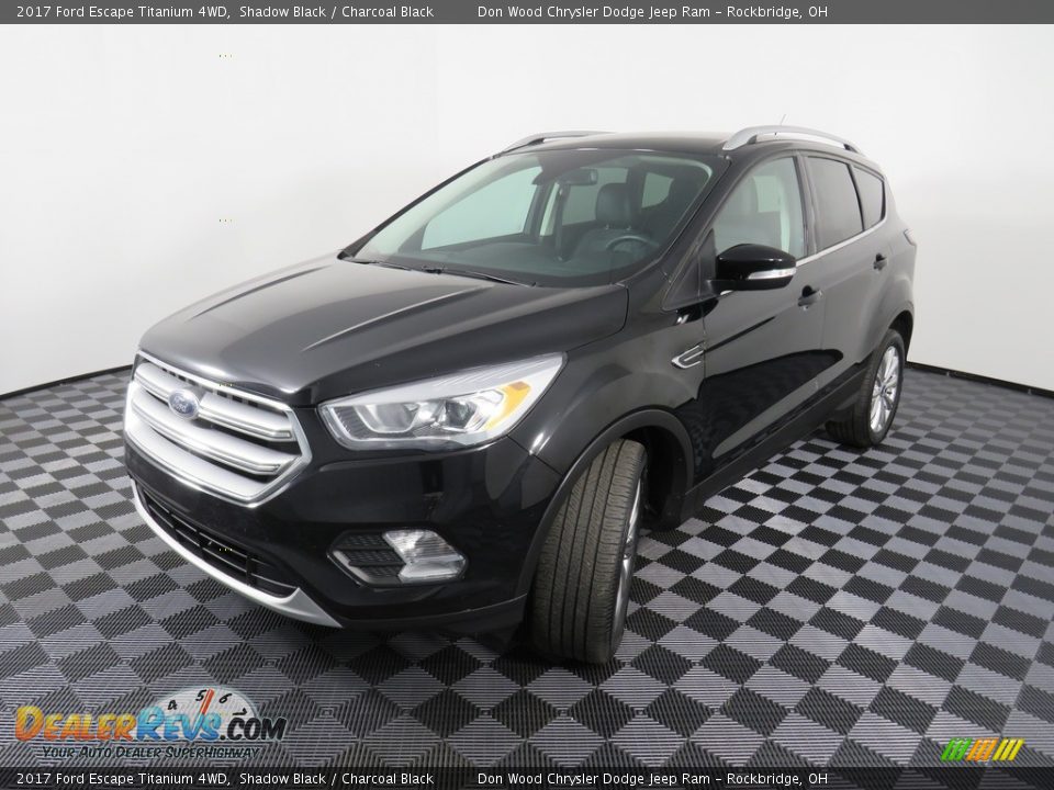 2017 Ford Escape Titanium 4WD Shadow Black / Charcoal Black Photo #8