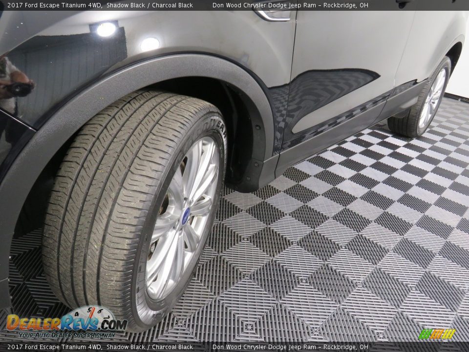 2017 Ford Escape Titanium 4WD Shadow Black / Charcoal Black Photo #9