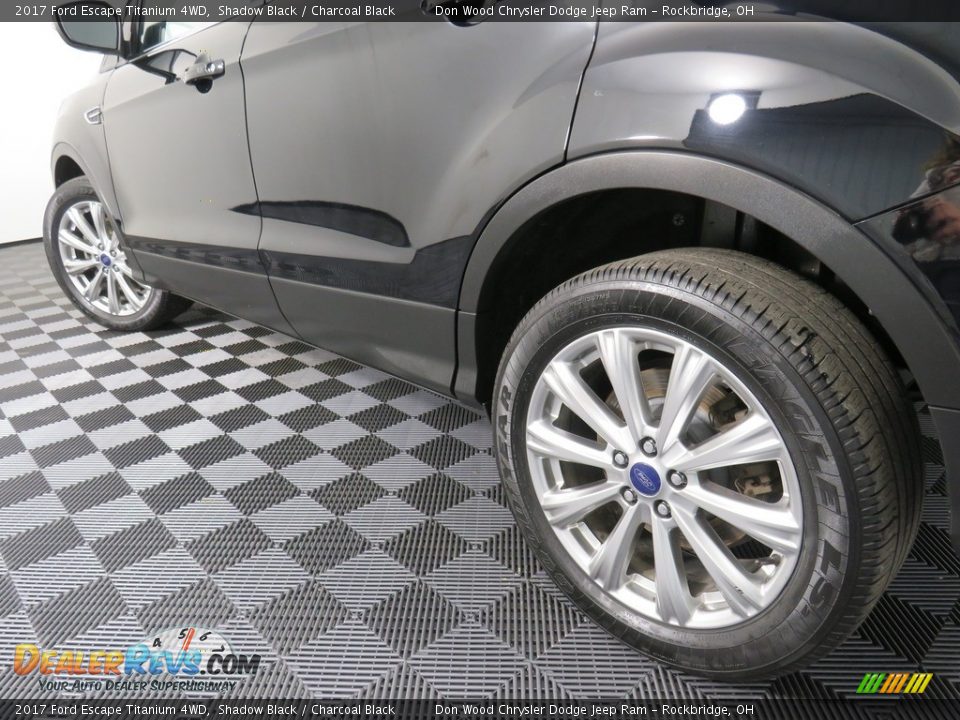 2017 Ford Escape Titanium 4WD Shadow Black / Charcoal Black Photo #10