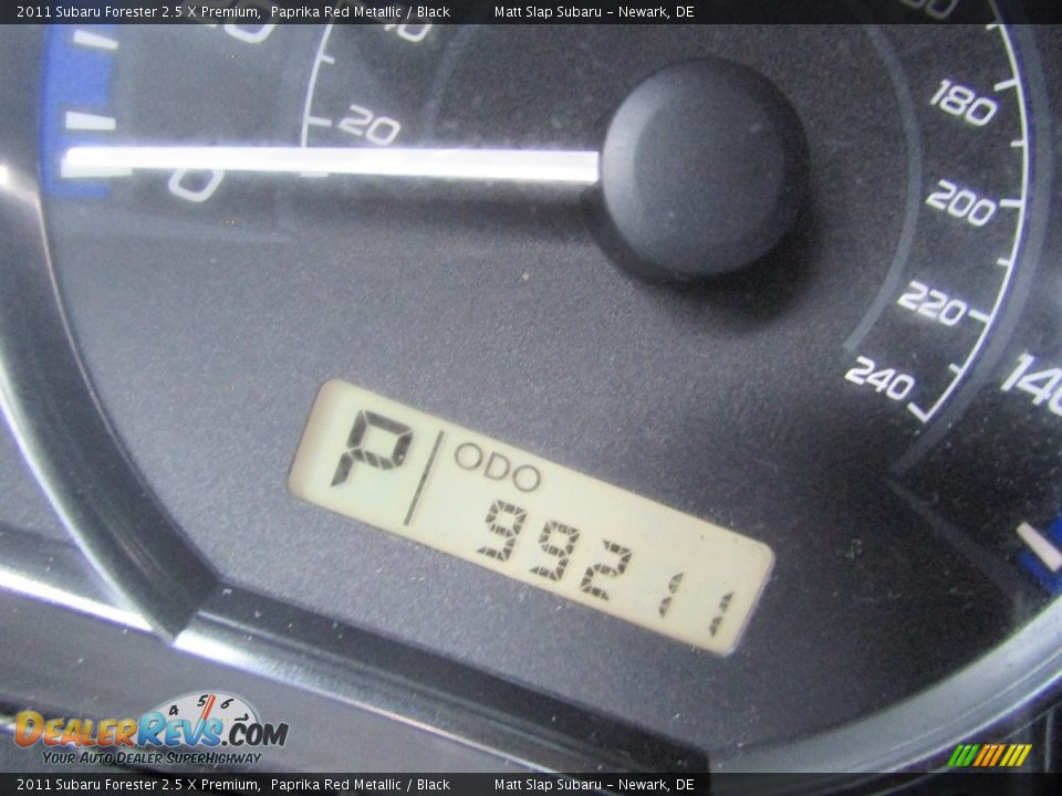 2011 Subaru Forester 2.5 X Premium Paprika Red Metallic / Black Photo #28