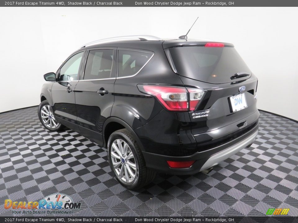 2017 Ford Escape Titanium 4WD Shadow Black / Charcoal Black Photo #11