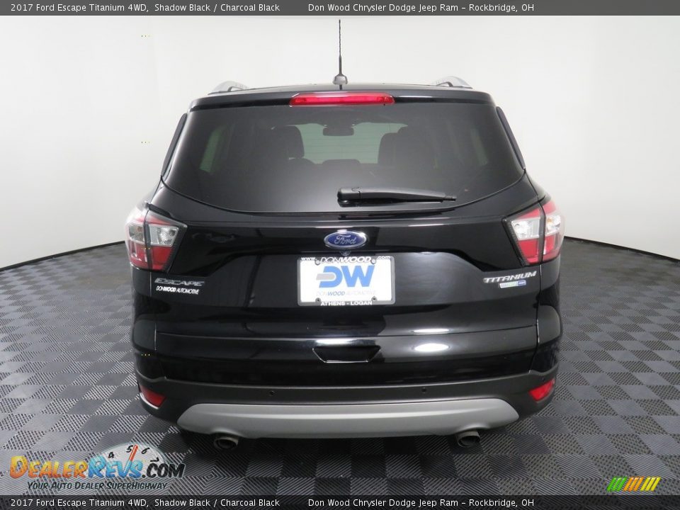2017 Ford Escape Titanium 4WD Shadow Black / Charcoal Black Photo #12