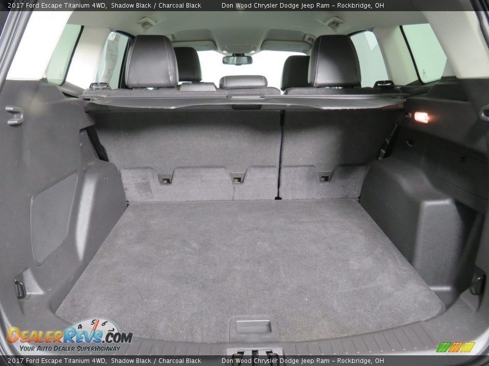 2017 Ford Escape Titanium 4WD Shadow Black / Charcoal Black Photo #14