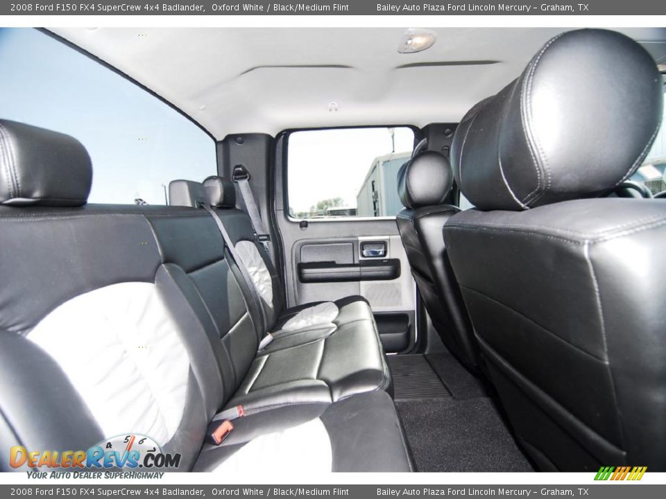 2008 Ford F150 FX4 SuperCrew 4x4 Badlander Oxford White / Black/Medium Flint Photo #12