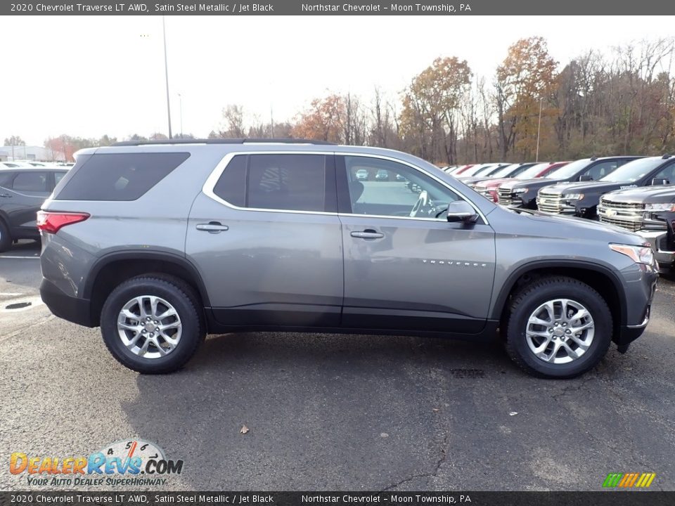 2020 Chevrolet Traverse LT AWD Satin Steel Metallic / Jet Black Photo #6