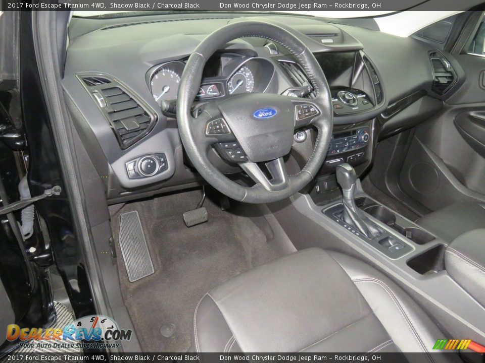 2017 Ford Escape Titanium 4WD Shadow Black / Charcoal Black Photo #23