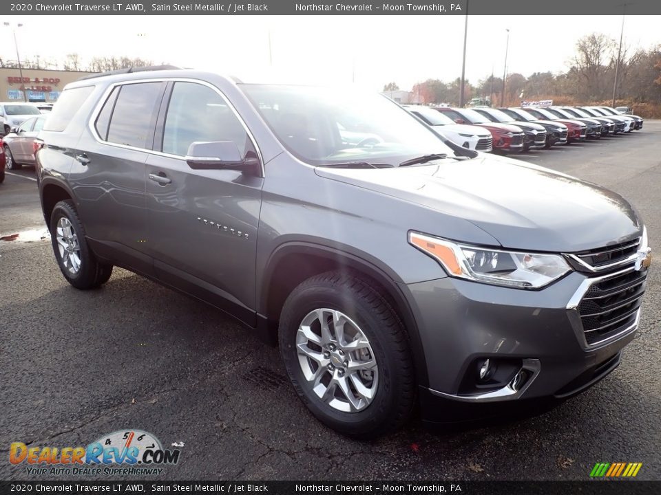 2020 Chevrolet Traverse LT AWD Satin Steel Metallic / Jet Black Photo #7