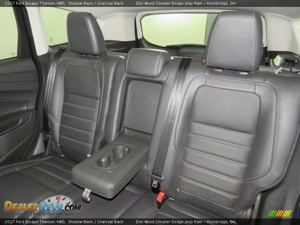 2017 Ford Escape Titanium 4WD Shadow Black / Charcoal Black Photo #24