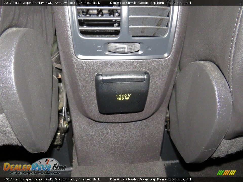 2017 Ford Escape Titanium 4WD Shadow Black / Charcoal Black Photo #27