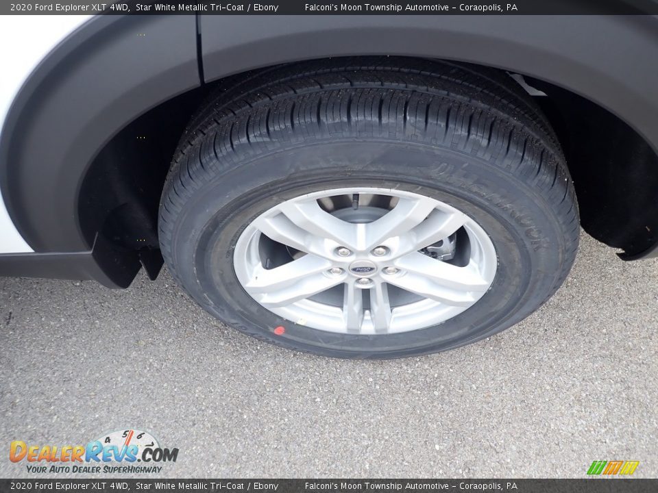 2020 Ford Explorer XLT 4WD Star White Metallic Tri-Coat / Ebony Photo #7