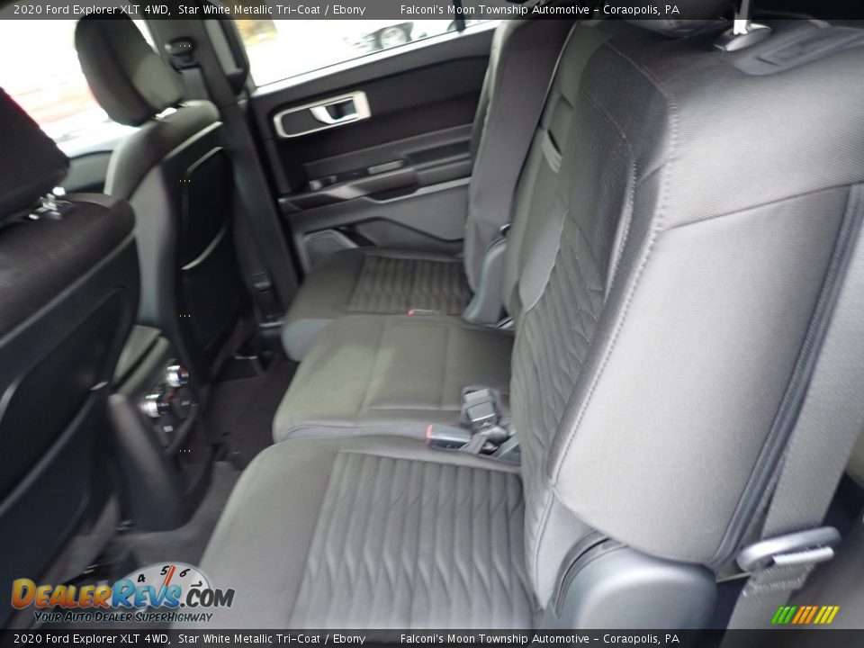 2020 Ford Explorer XLT 4WD Star White Metallic Tri-Coat / Ebony Photo #8