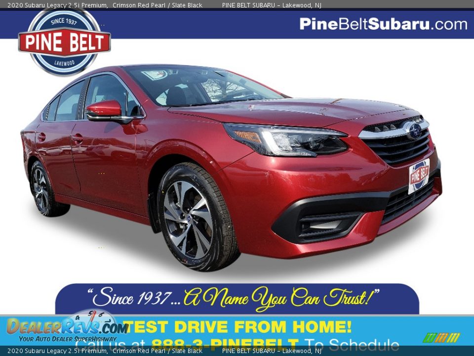 2020 Subaru Legacy 2.5i Premium Crimson Red Pearl / Slate Black Photo #1