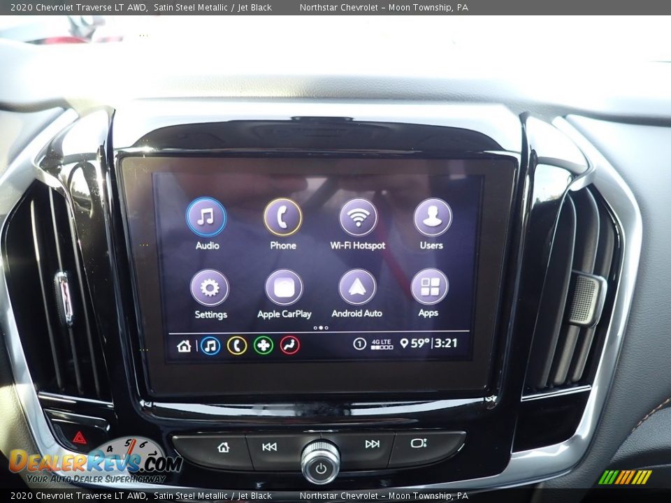 2020 Chevrolet Traverse LT AWD Satin Steel Metallic / Jet Black Photo #16