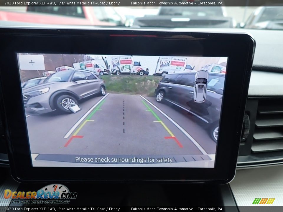 2020 Ford Explorer XLT 4WD Star White Metallic Tri-Coat / Ebony Photo #14