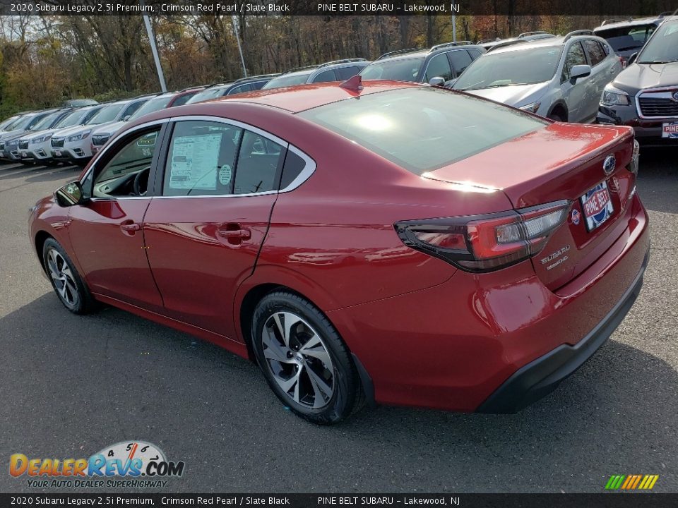 2020 Subaru Legacy 2.5i Premium Crimson Red Pearl / Slate Black Photo #4