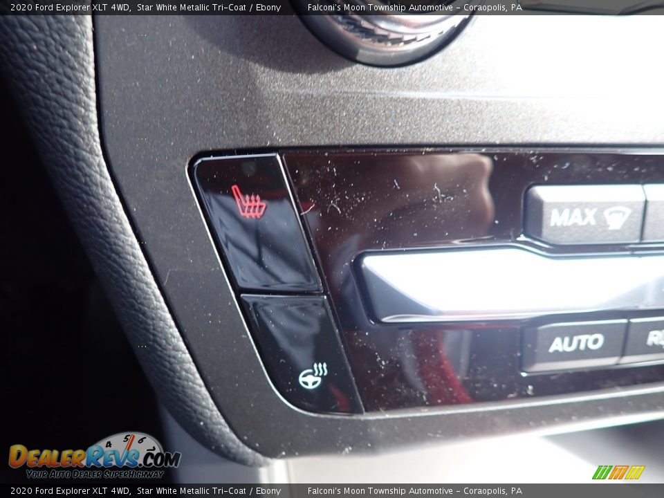 2020 Ford Explorer XLT 4WD Star White Metallic Tri-Coat / Ebony Photo #15