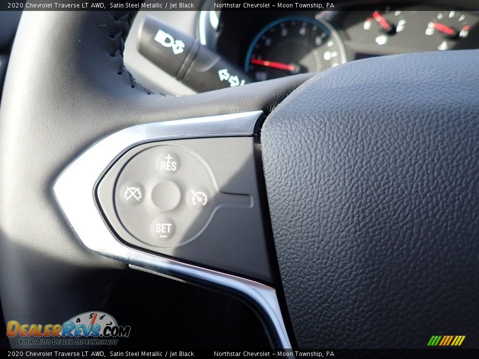 2020 Chevrolet Traverse LT AWD Satin Steel Metallic / Jet Black Photo #19