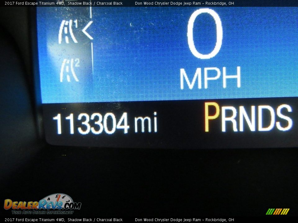 2017 Ford Escape Titanium 4WD Shadow Black / Charcoal Black Photo #35