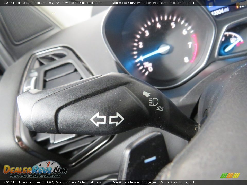 2017 Ford Escape Titanium 4WD Shadow Black / Charcoal Black Photo #36