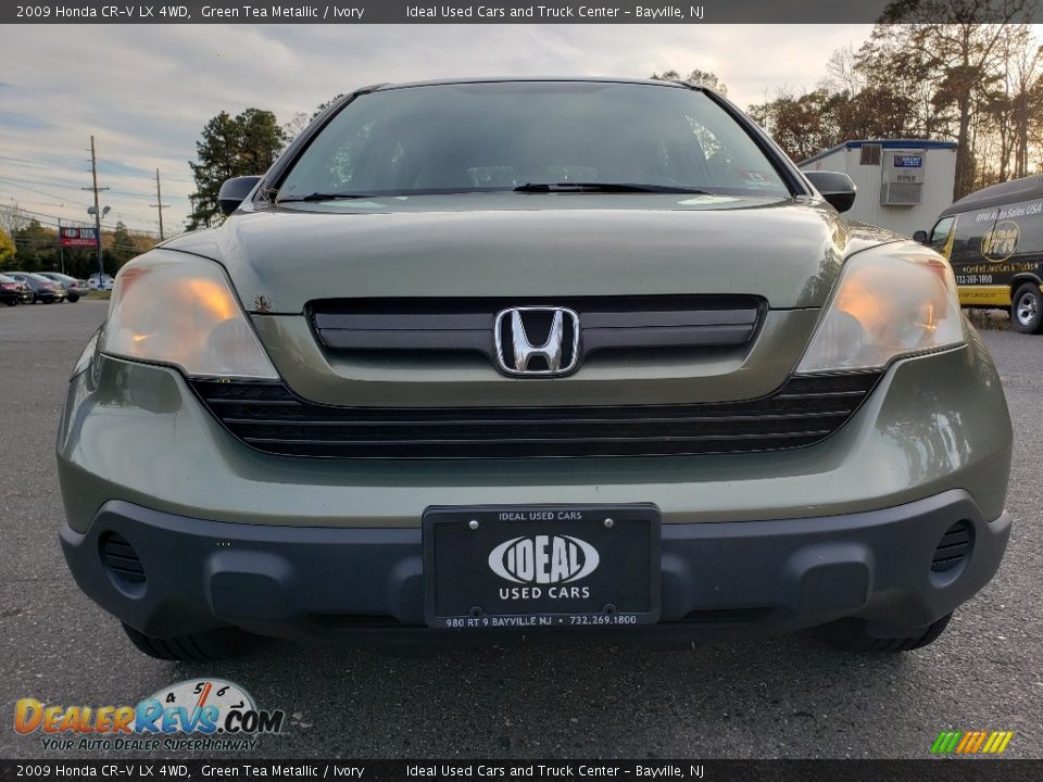 2009 Honda CR-V LX 4WD Green Tea Metallic / Ivory Photo #2