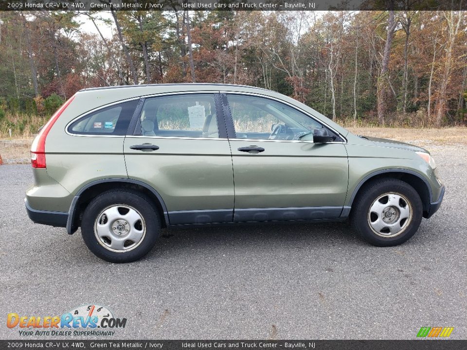 2009 Honda CR-V LX 4WD Green Tea Metallic / Ivory Photo #5