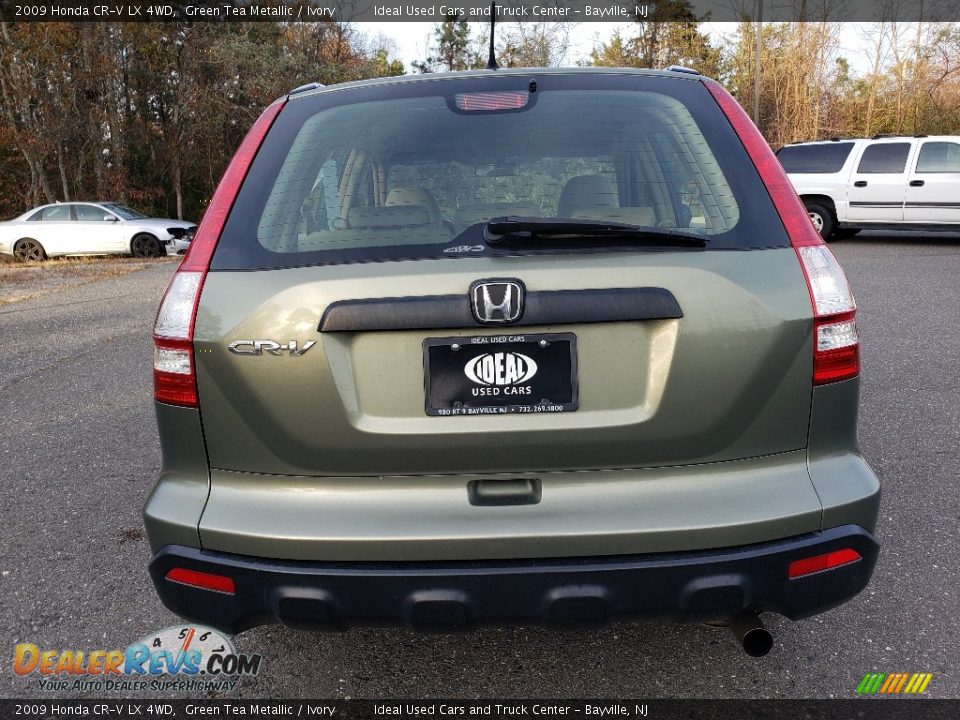 2009 Honda CR-V LX 4WD Green Tea Metallic / Ivory Photo #8