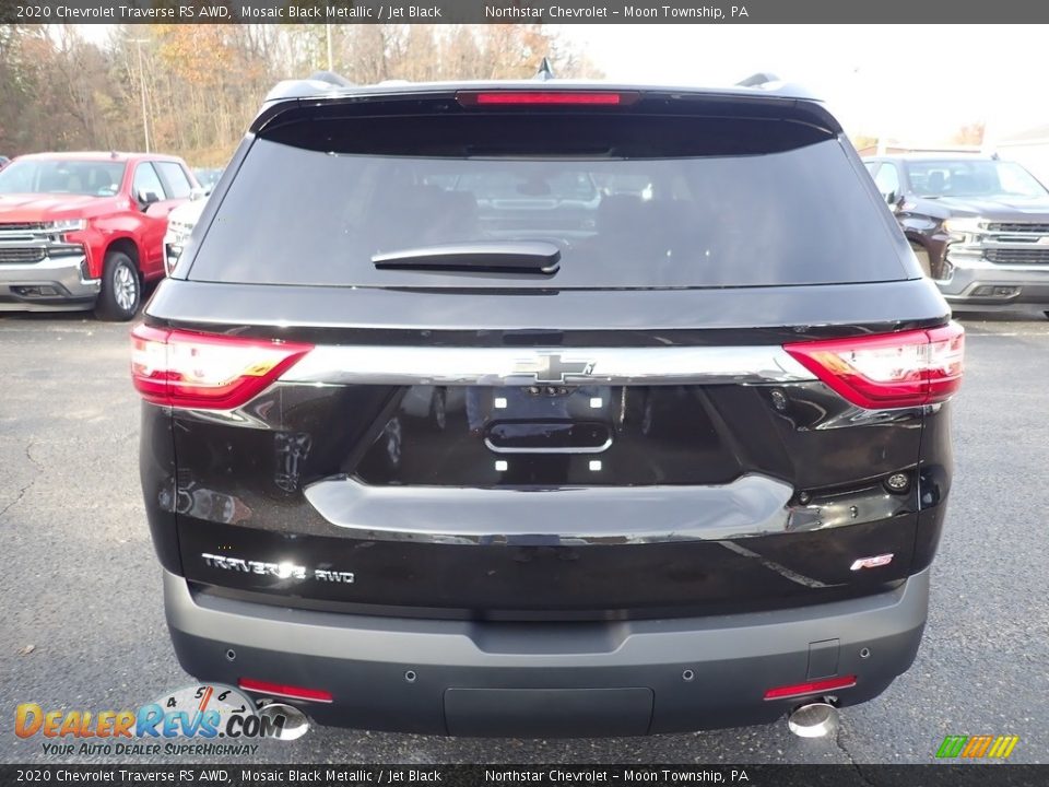 2020 Chevrolet Traverse RS AWD Mosaic Black Metallic / Jet Black Photo #4