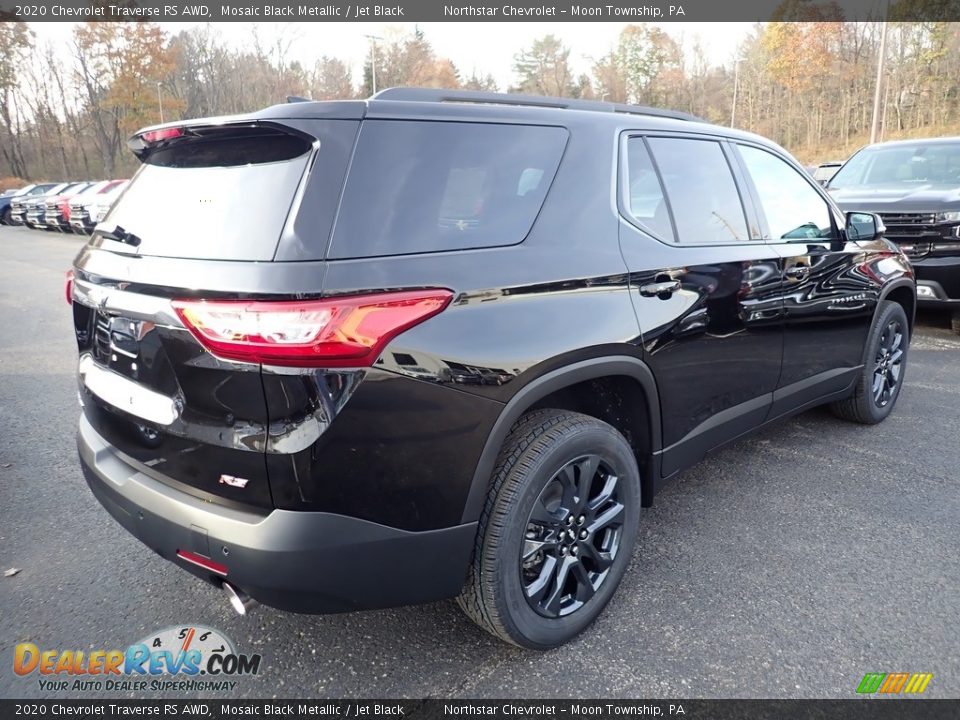 2020 Chevrolet Traverse RS AWD Mosaic Black Metallic / Jet Black Photo #5