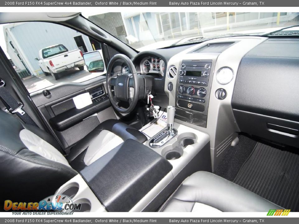 2008 Ford F150 FX4 SuperCrew 4x4 Badlander Oxford White / Black/Medium Flint Photo #14