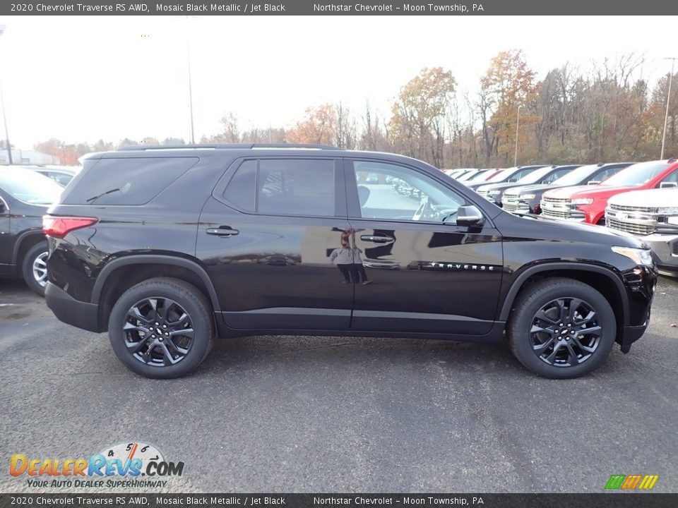 2020 Chevrolet Traverse RS AWD Mosaic Black Metallic / Jet Black Photo #6