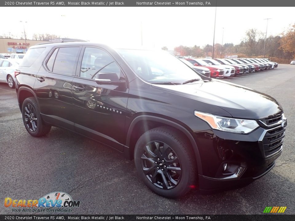 2020 Chevrolet Traverse RS AWD Mosaic Black Metallic / Jet Black Photo #7
