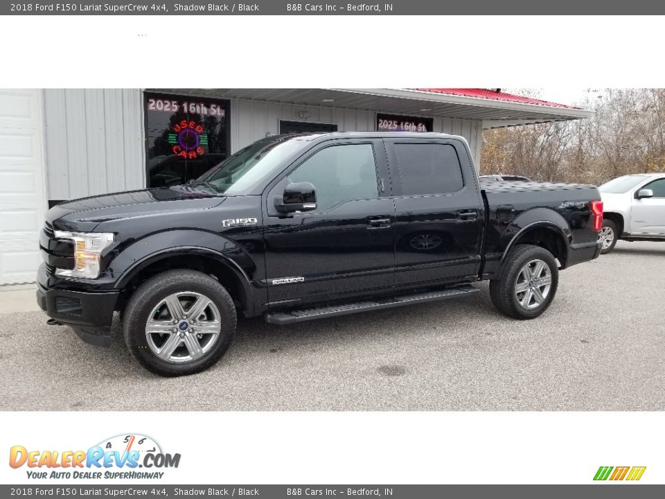 2018 Ford F150 Lariat SuperCrew 4x4 Shadow Black / Black Photo #1