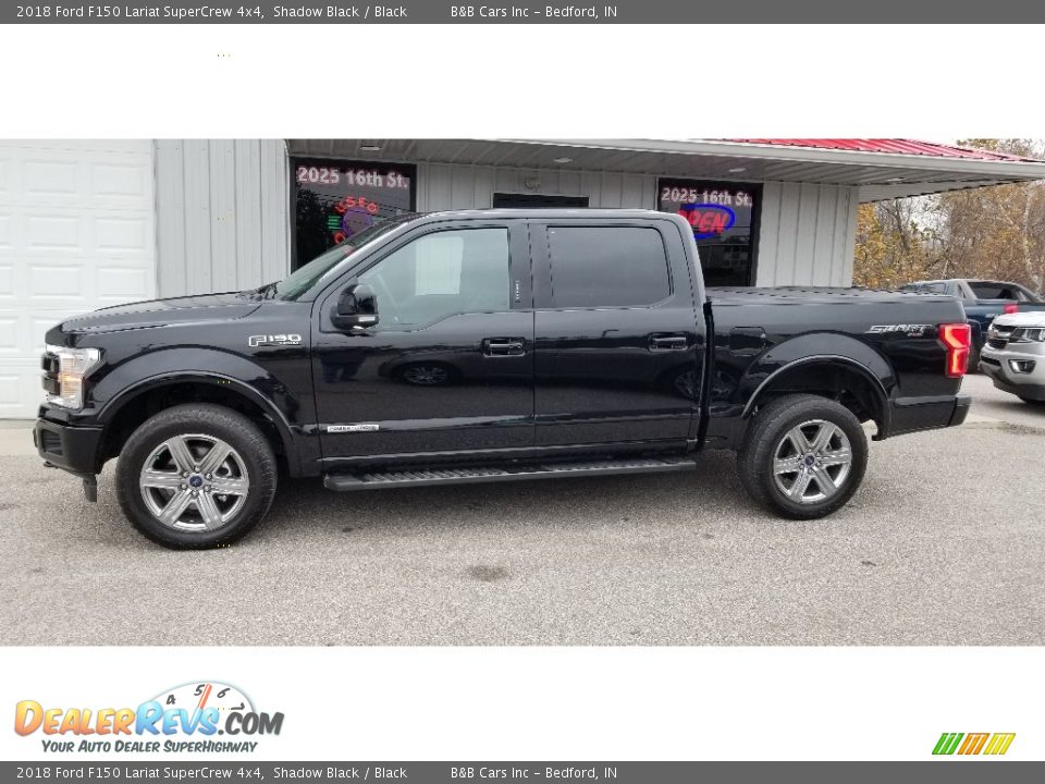 2018 Ford F150 Lariat SuperCrew 4x4 Shadow Black / Black Photo #2
