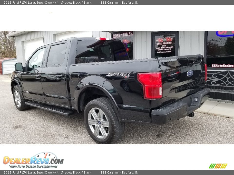 2018 Ford F150 Lariat SuperCrew 4x4 Shadow Black / Black Photo #3