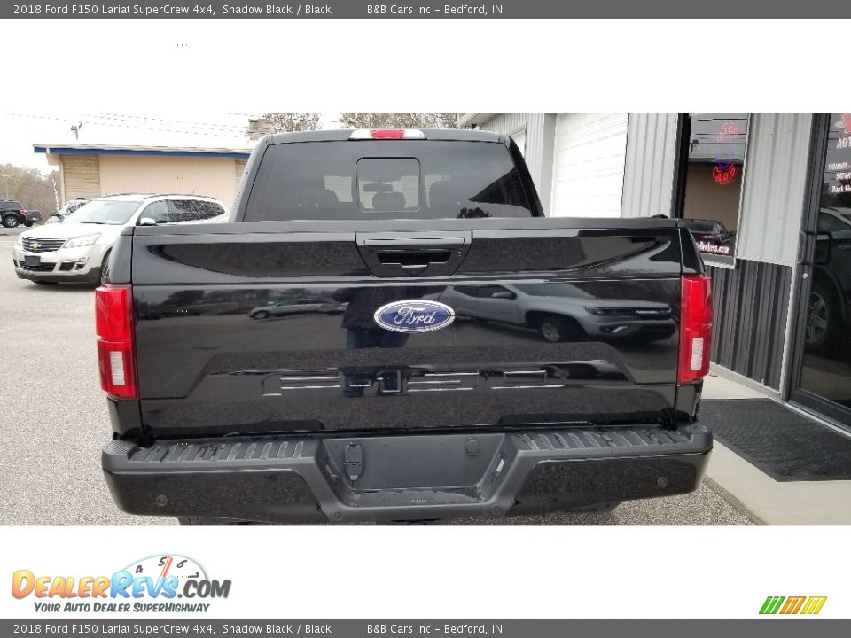 2018 Ford F150 Lariat SuperCrew 4x4 Shadow Black / Black Photo #4