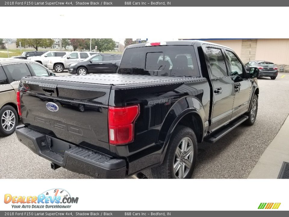 2018 Ford F150 Lariat SuperCrew 4x4 Shadow Black / Black Photo #5