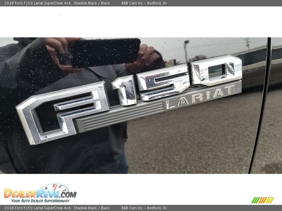2018 Ford F150 Lariat SuperCrew 4x4 Shadow Black / Black Photo #9