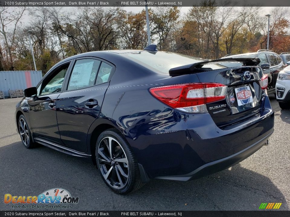 2020 Subaru Impreza Sport Sedan Dark Blue Pearl / Black Photo #4