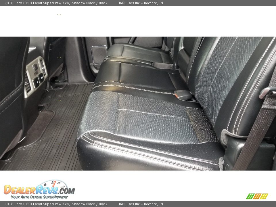 2018 Ford F150 Lariat SuperCrew 4x4 Shadow Black / Black Photo #28