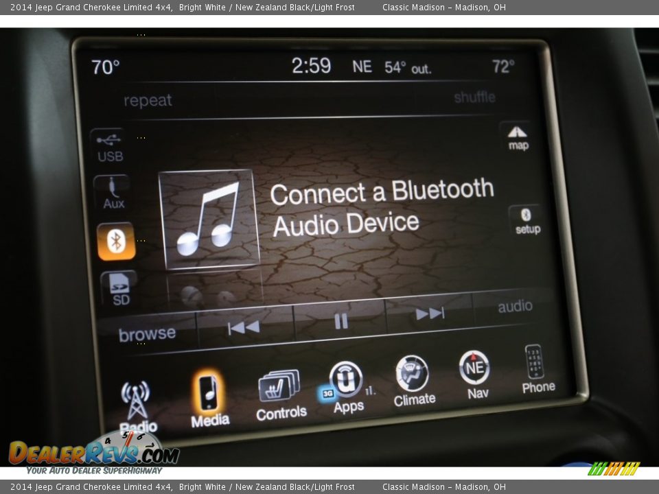 2014 Jeep Grand Cherokee Limited 4x4 Bright White / New Zealand Black/Light Frost Photo #11