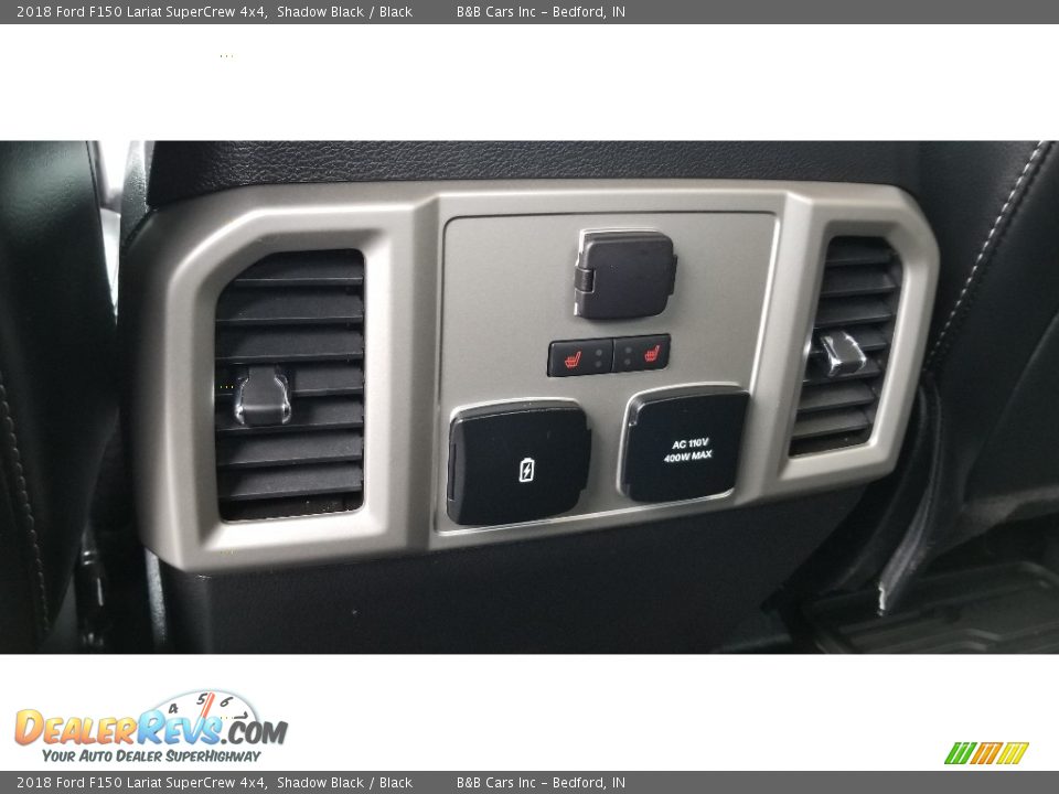 2018 Ford F150 Lariat SuperCrew 4x4 Shadow Black / Black Photo #29