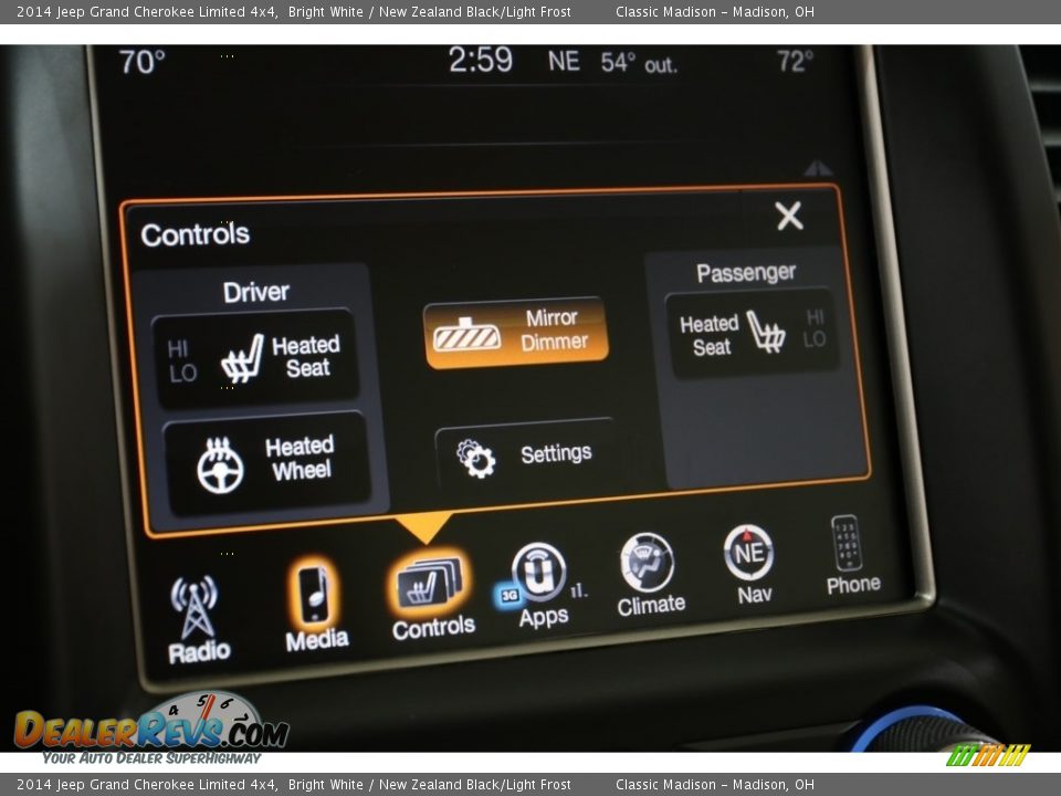 2014 Jeep Grand Cherokee Limited 4x4 Bright White / New Zealand Black/Light Frost Photo #12