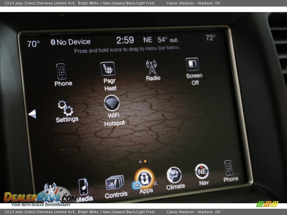 2014 Jeep Grand Cherokee Limited 4x4 Bright White / New Zealand Black/Light Frost Photo #14