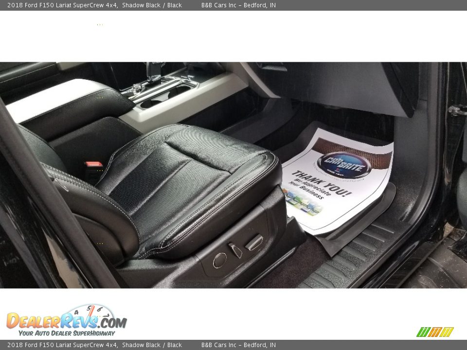 2018 Ford F150 Lariat SuperCrew 4x4 Shadow Black / Black Photo #32