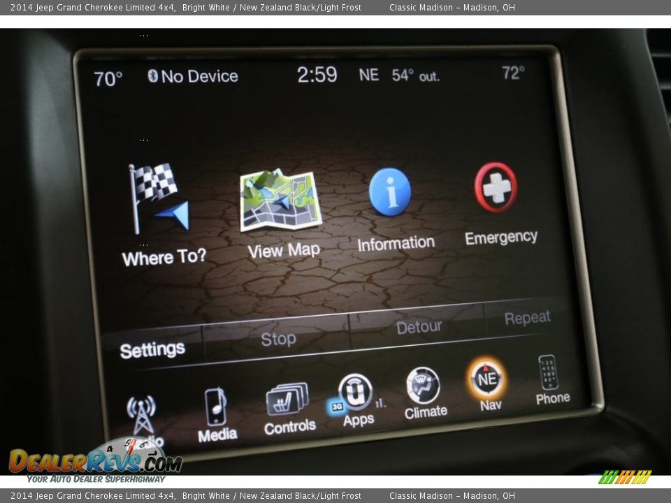 2014 Jeep Grand Cherokee Limited 4x4 Bright White / New Zealand Black/Light Frost Photo #16