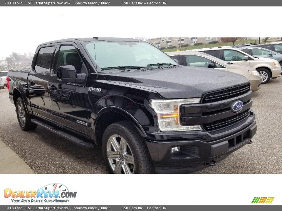 2018 Ford F150 Lariat SuperCrew 4x4 Shadow Black / Black Photo #34