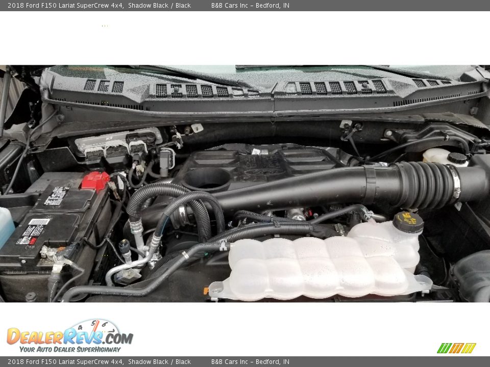 2018 Ford F150 Lariat SuperCrew 4x4 Shadow Black / Black Photo #36