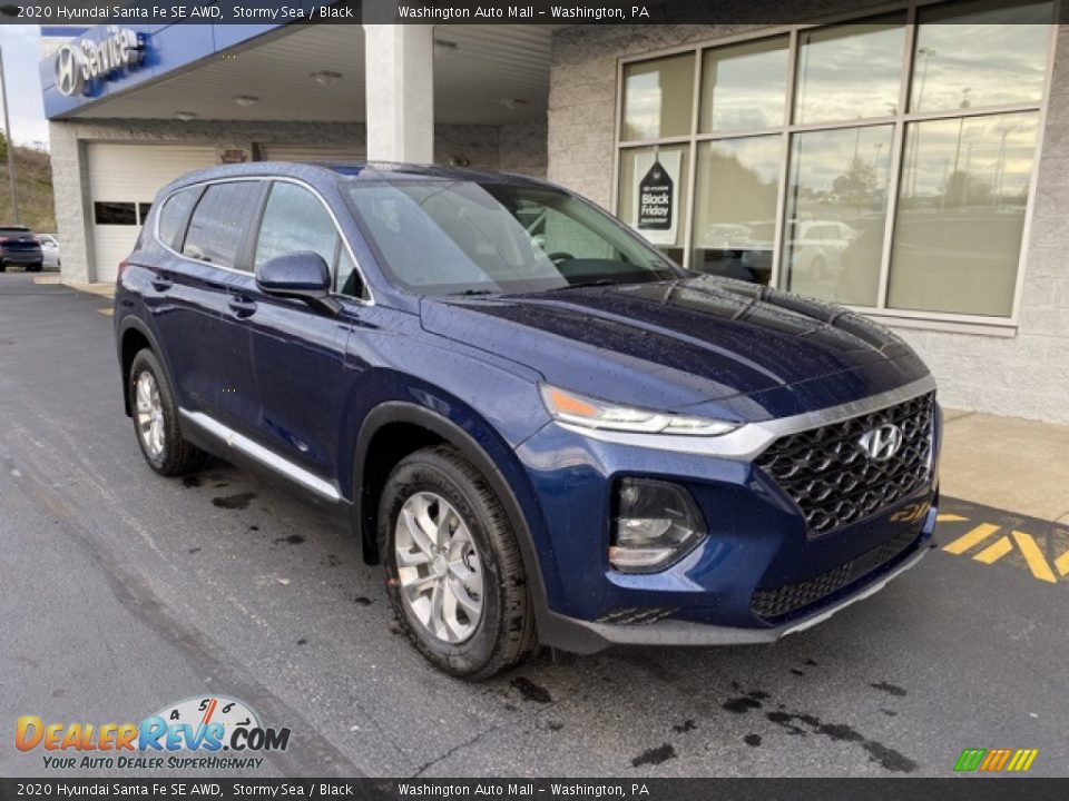 Front 3/4 View of 2020 Hyundai Santa Fe SE AWD Photo #2