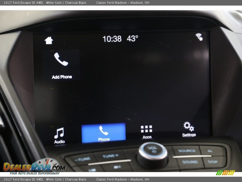 2017 Ford Escape SE 4WD White Gold / Charcoal Black Photo #11