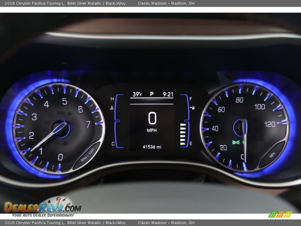 2018 Chrysler Pacifica Touring L Billet Silver Metallic / Black/Alloy Photo #8